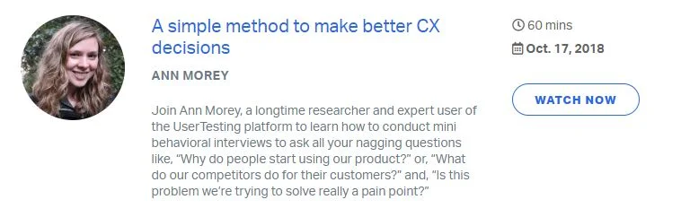 UX webinar two 1