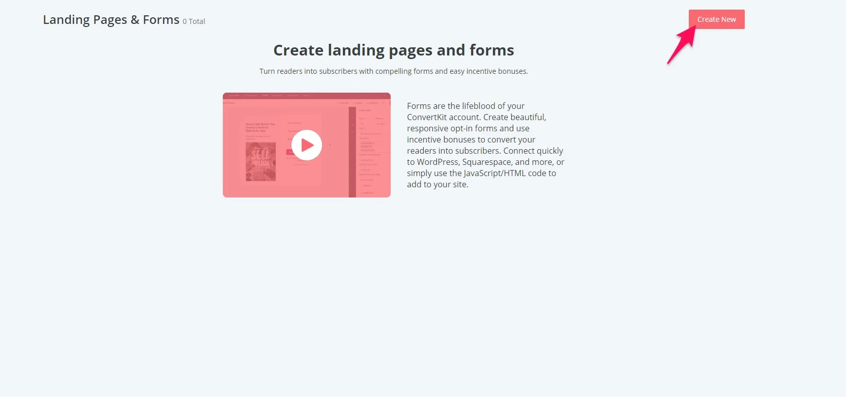 Convertkit new form