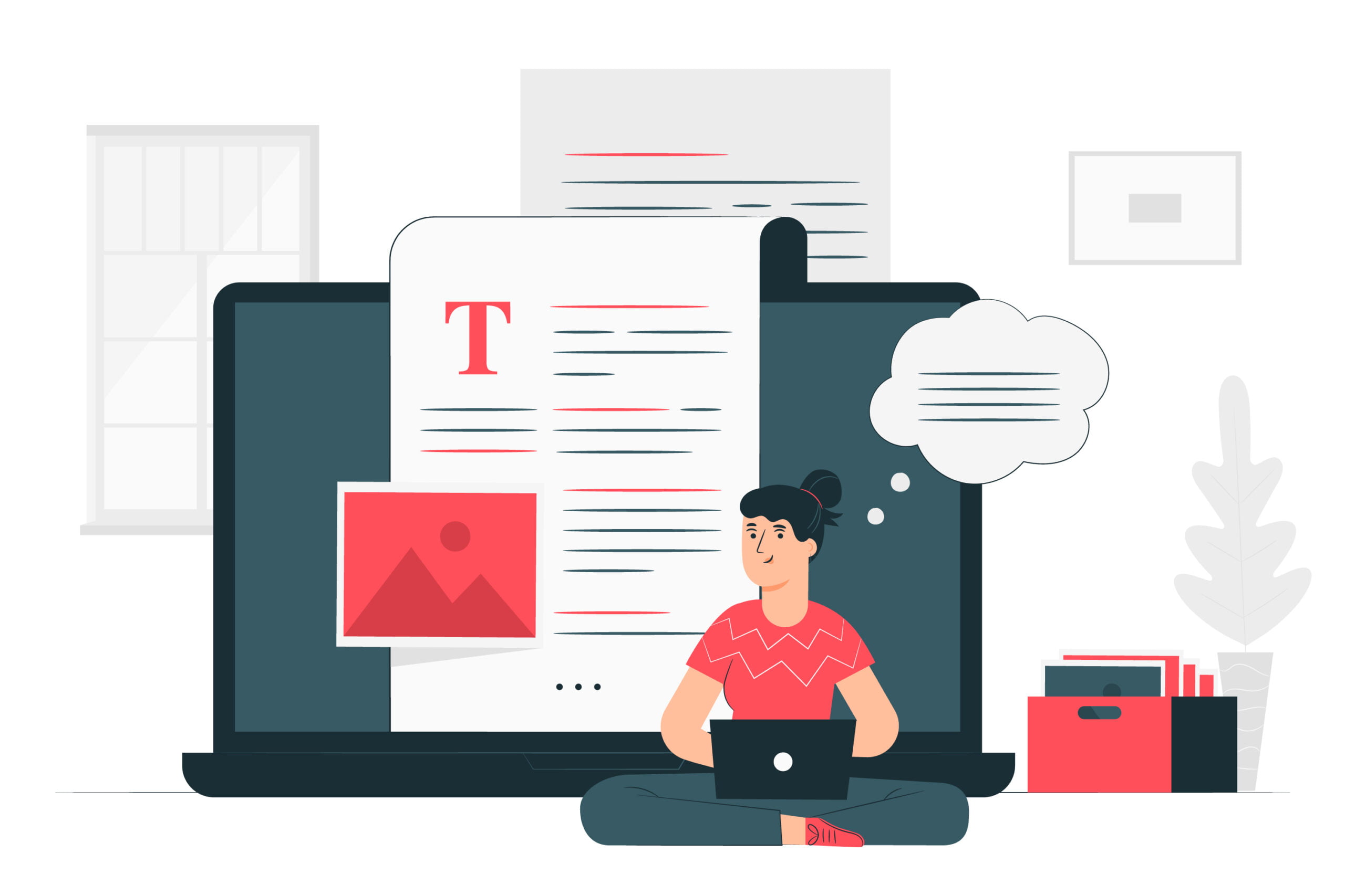 Copyediting illustration