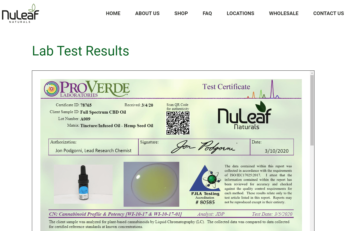 Nuleaf results 1