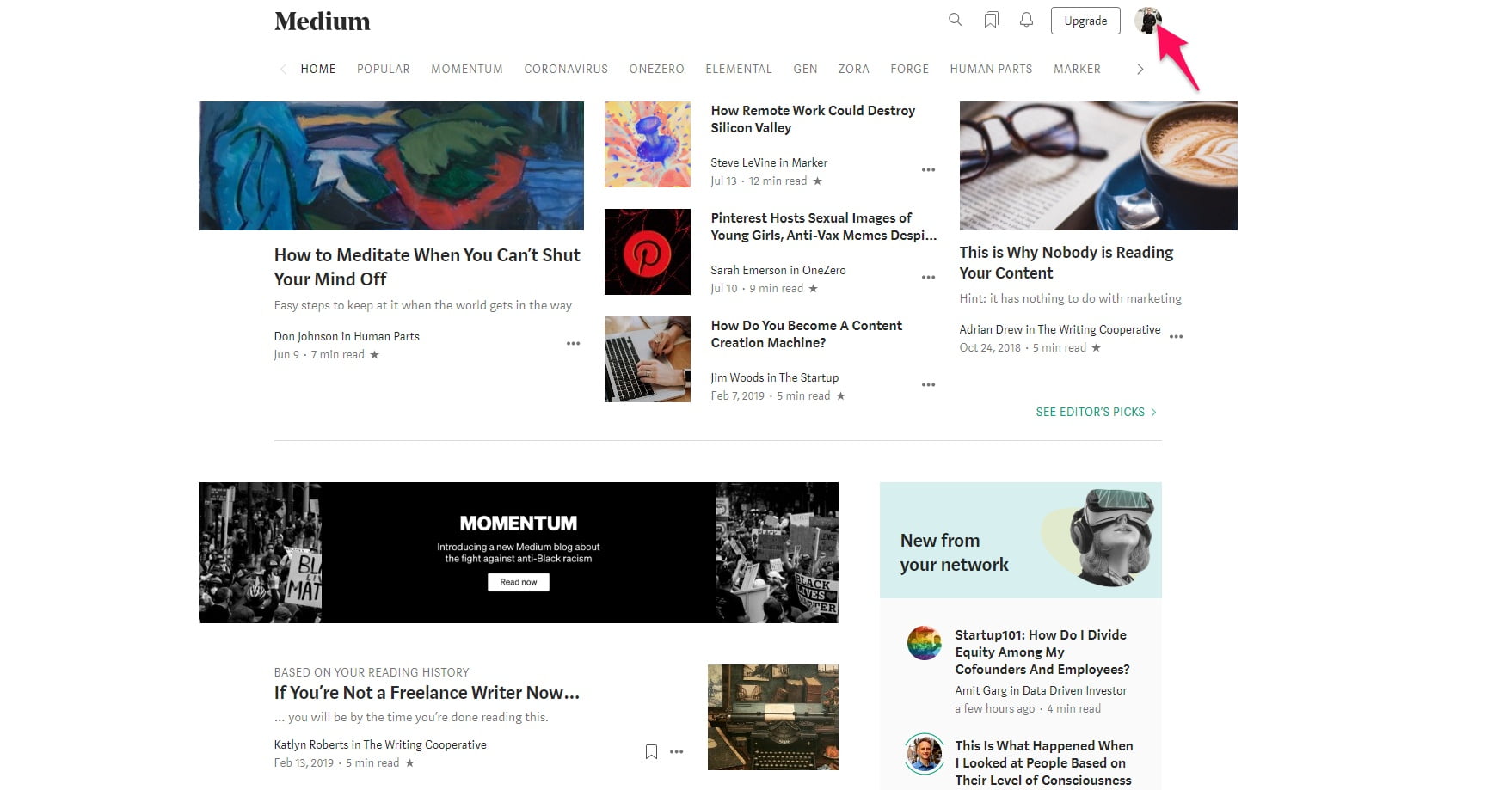 Adding a story on Medium