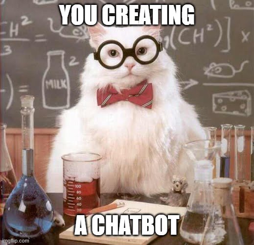 Chatbot cat meme