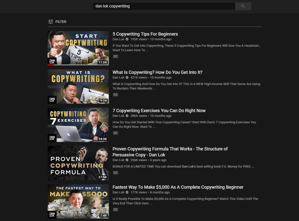 Dan Lok copywriting videos 1 Carmine Mastropierro