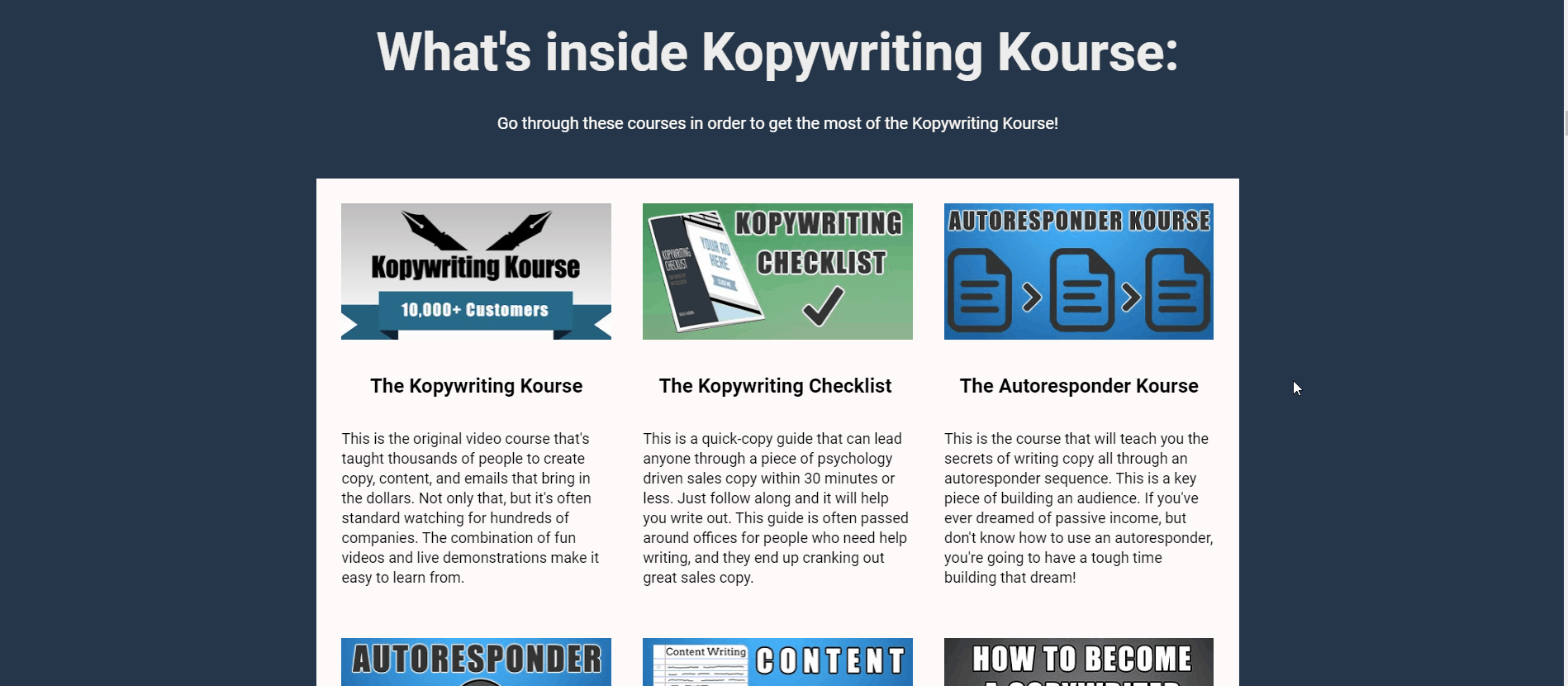 KopywritingKourse courses 1