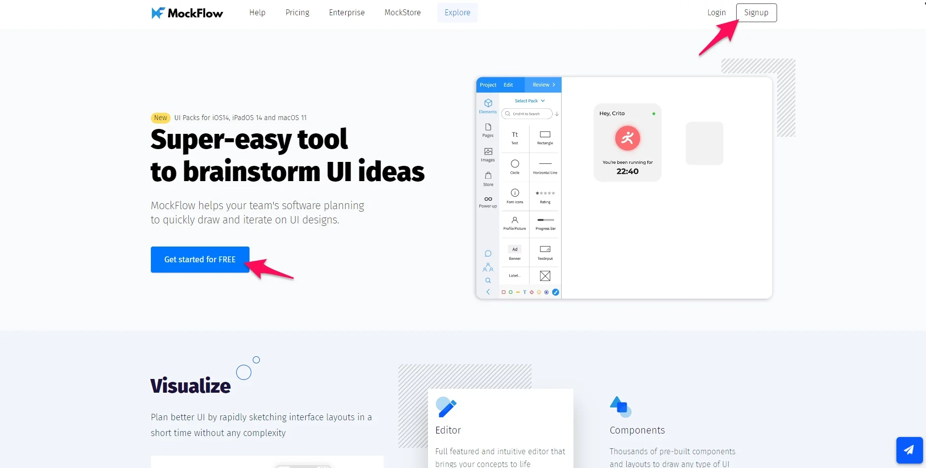 MockFlow register