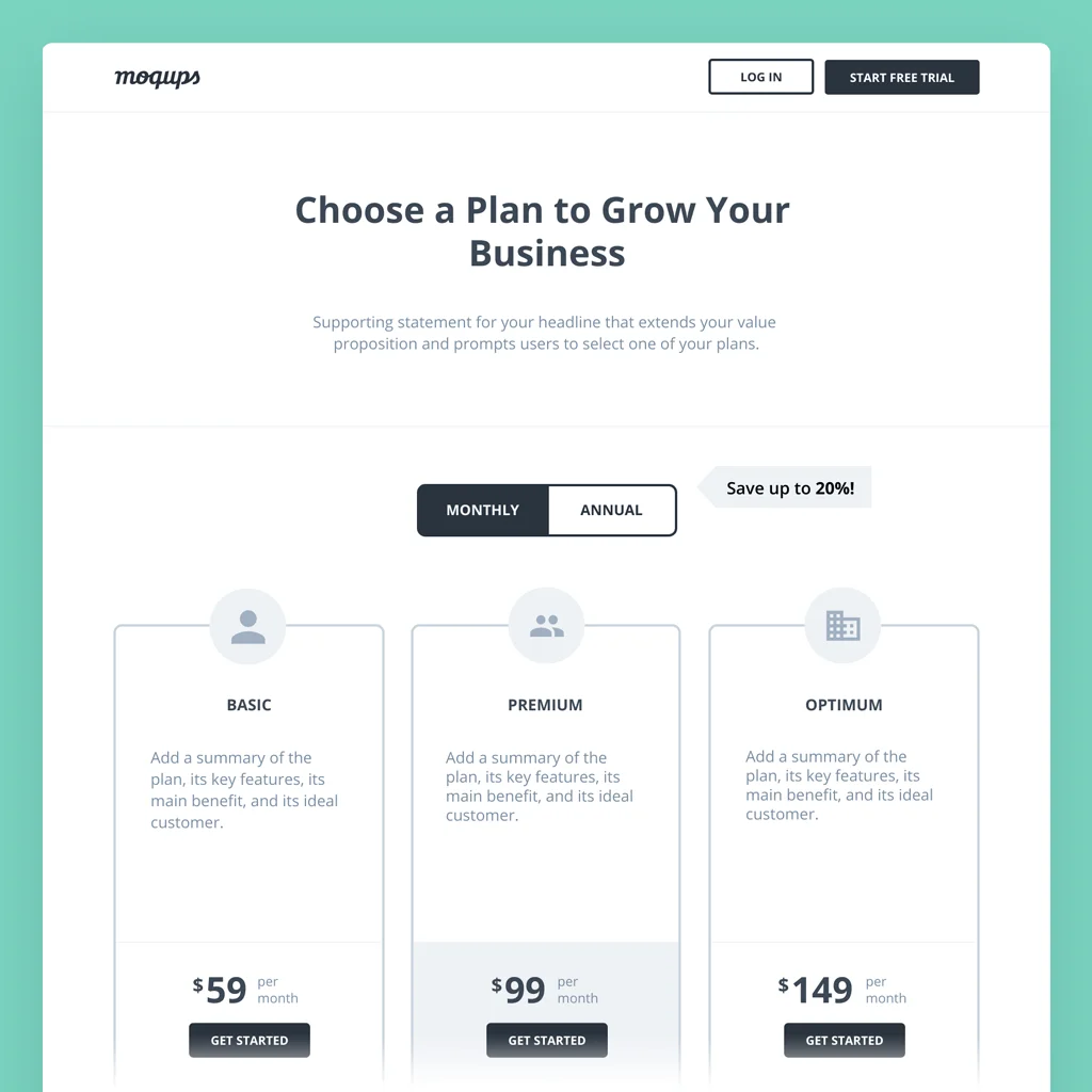 Mockup example