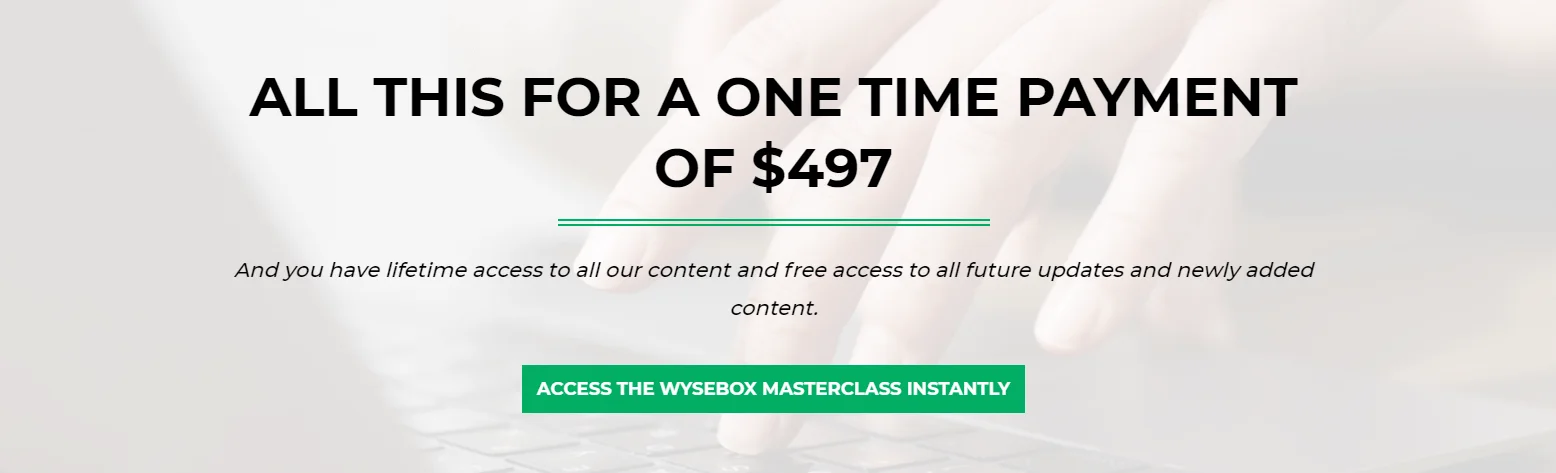 WyseBox pricing example