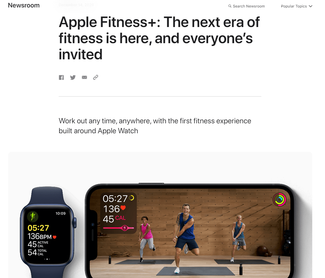 Apple press release
