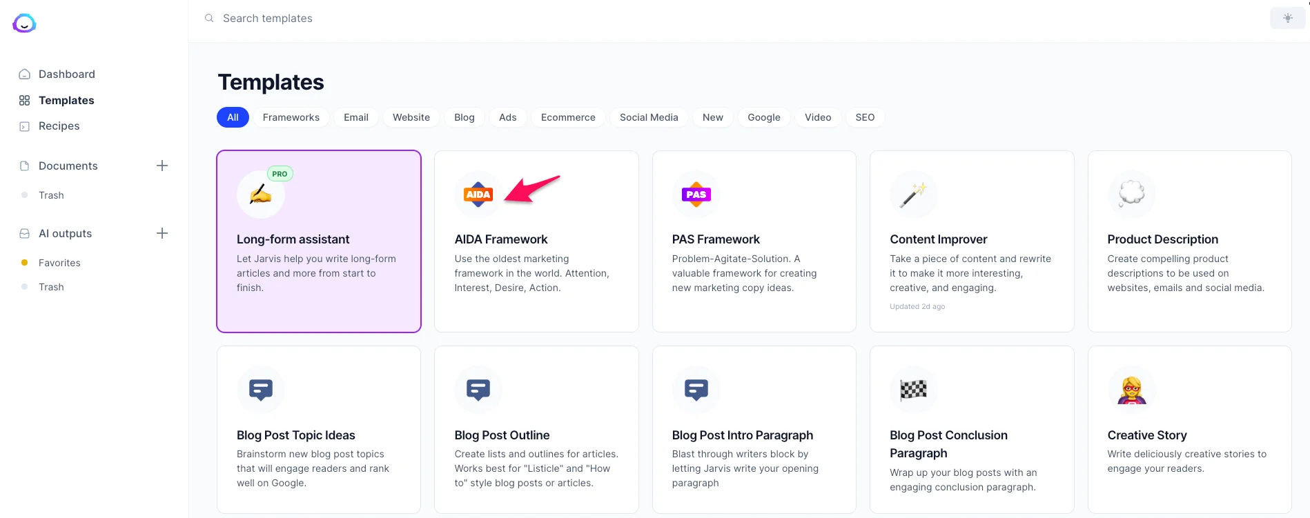 AIDA Framework in Jarvis