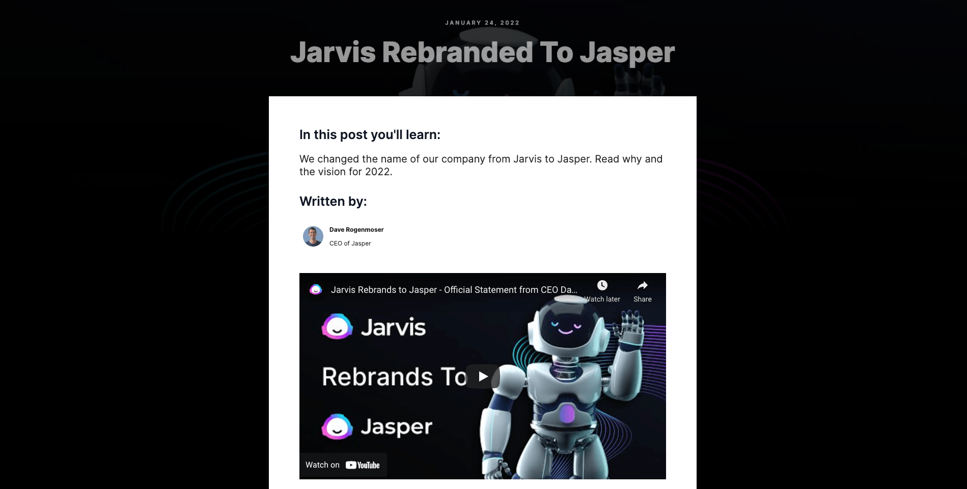 Jarvis rebrand