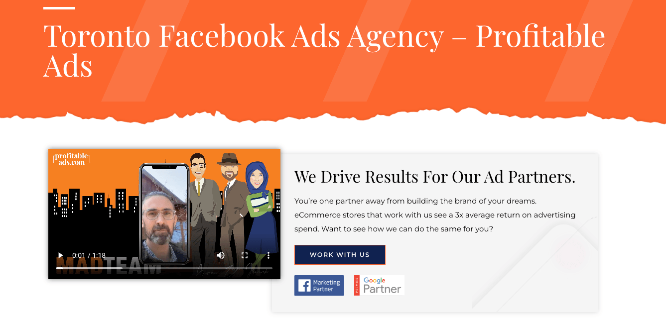 Service page social proof