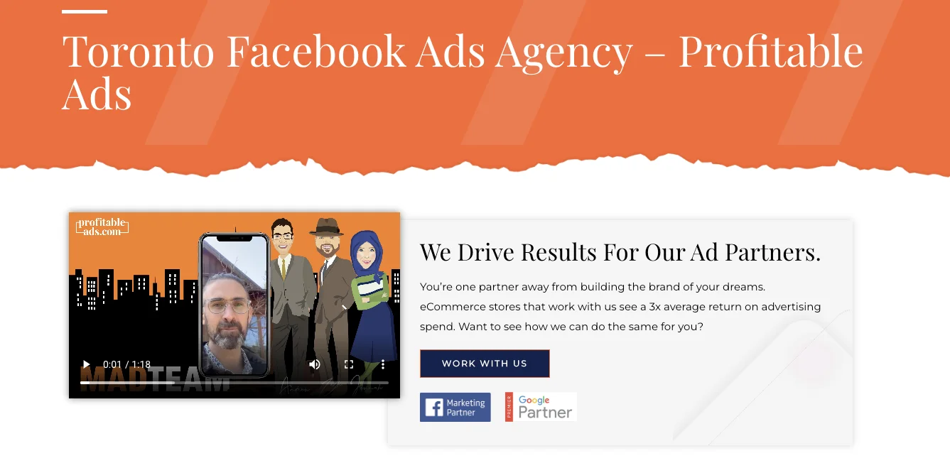 Service page social proof