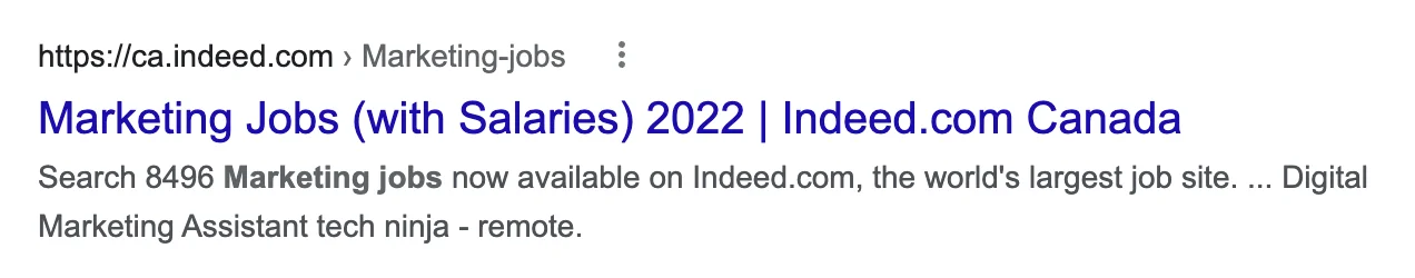 Metadata example