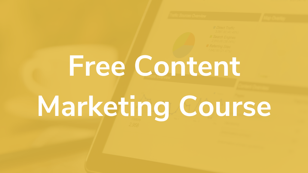 Free content marketing course featured