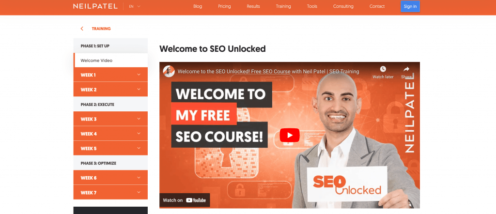 Neil Patel SEO Unlocked