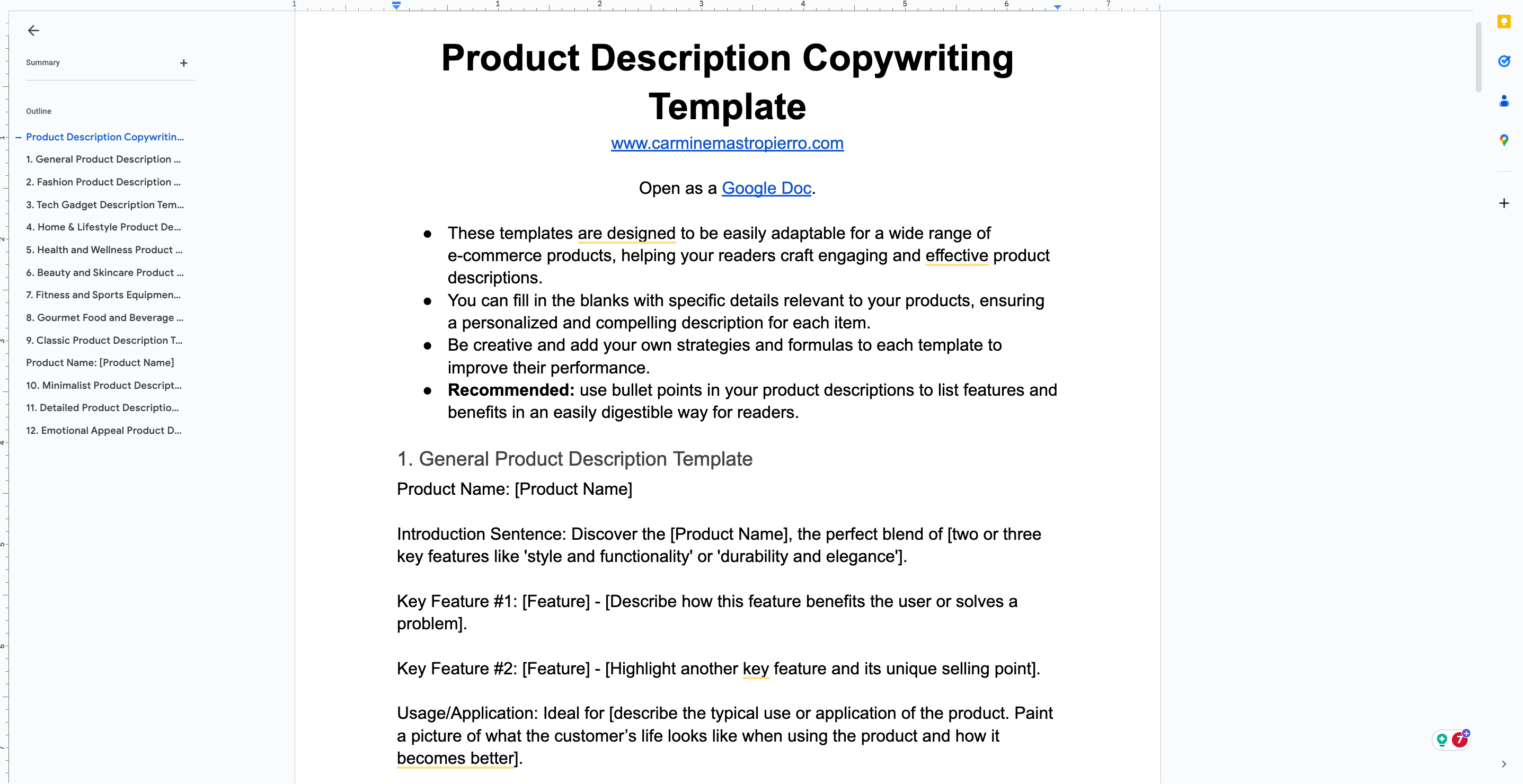 SEO course example
