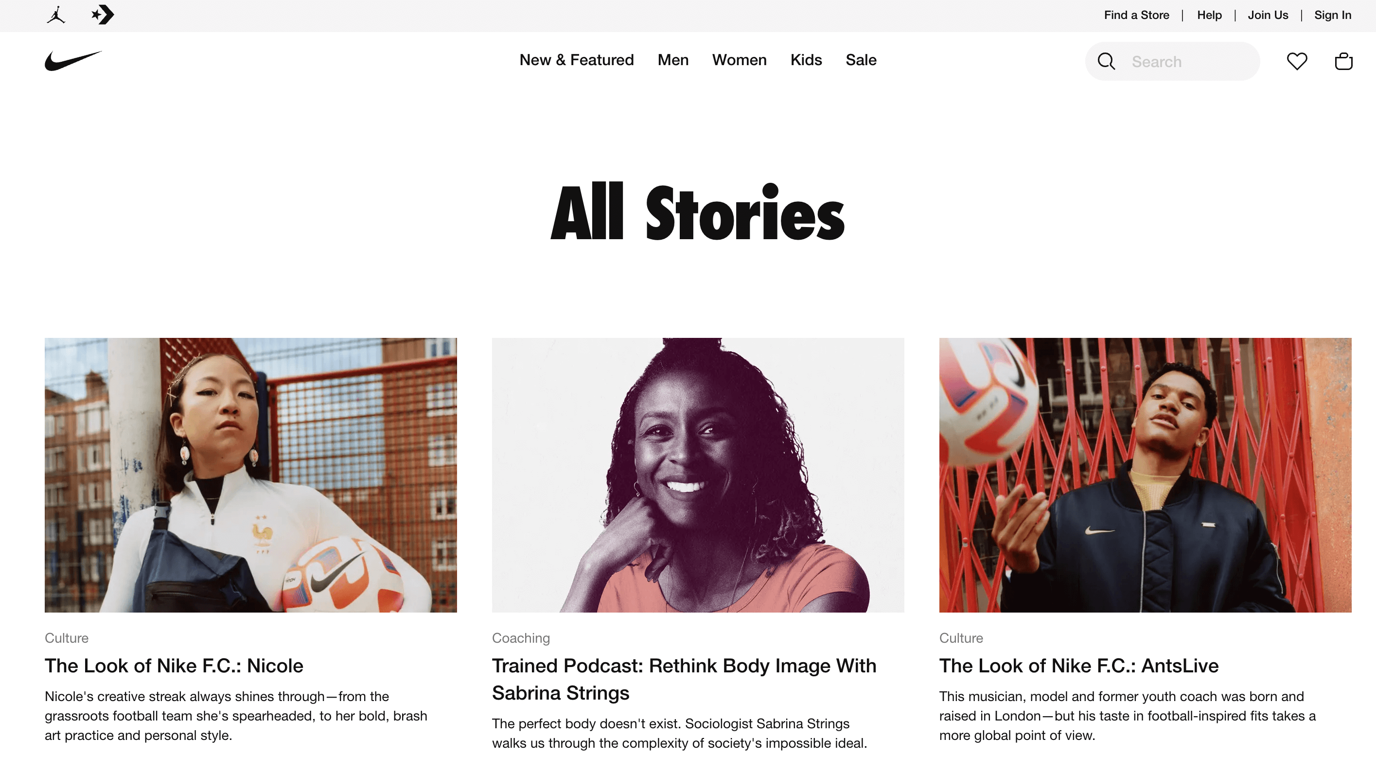 Nike stories
