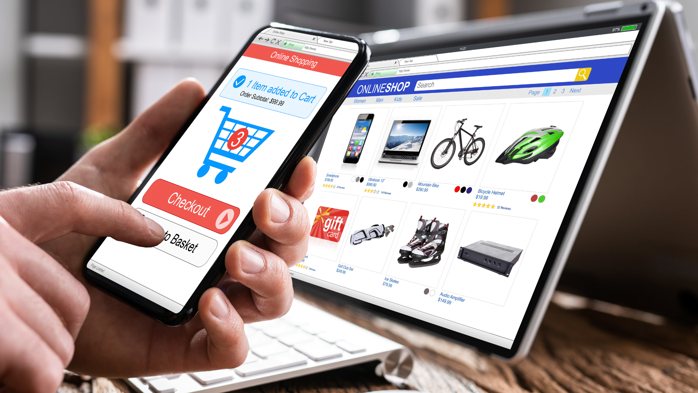 ClickFunnels vs Shopify featured graphic