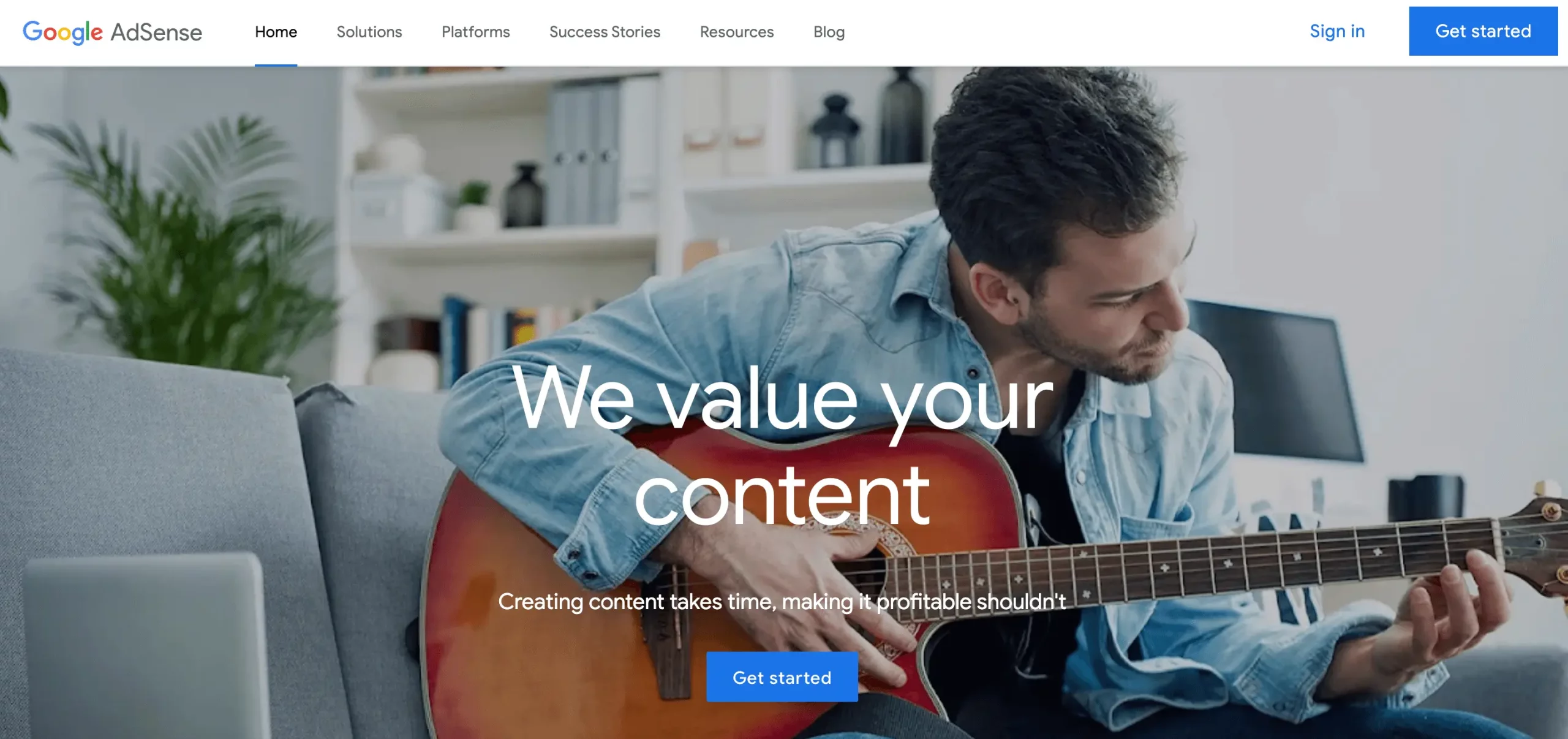 Google AdSense home 1