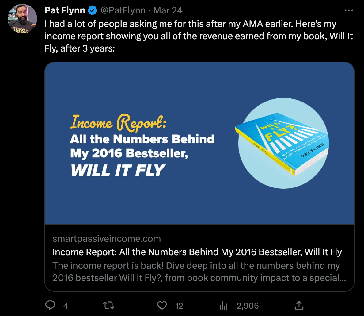 Pay Flynn tweet
