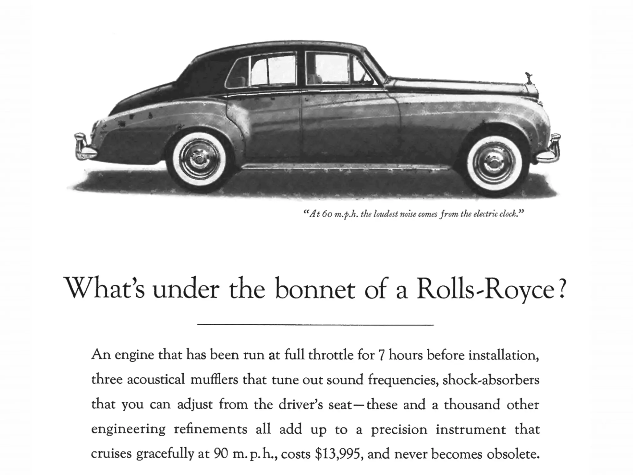 Rollys Royce copywriting ad