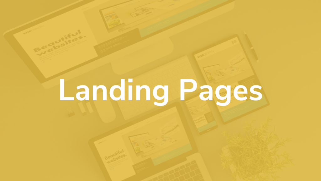 Landing page template