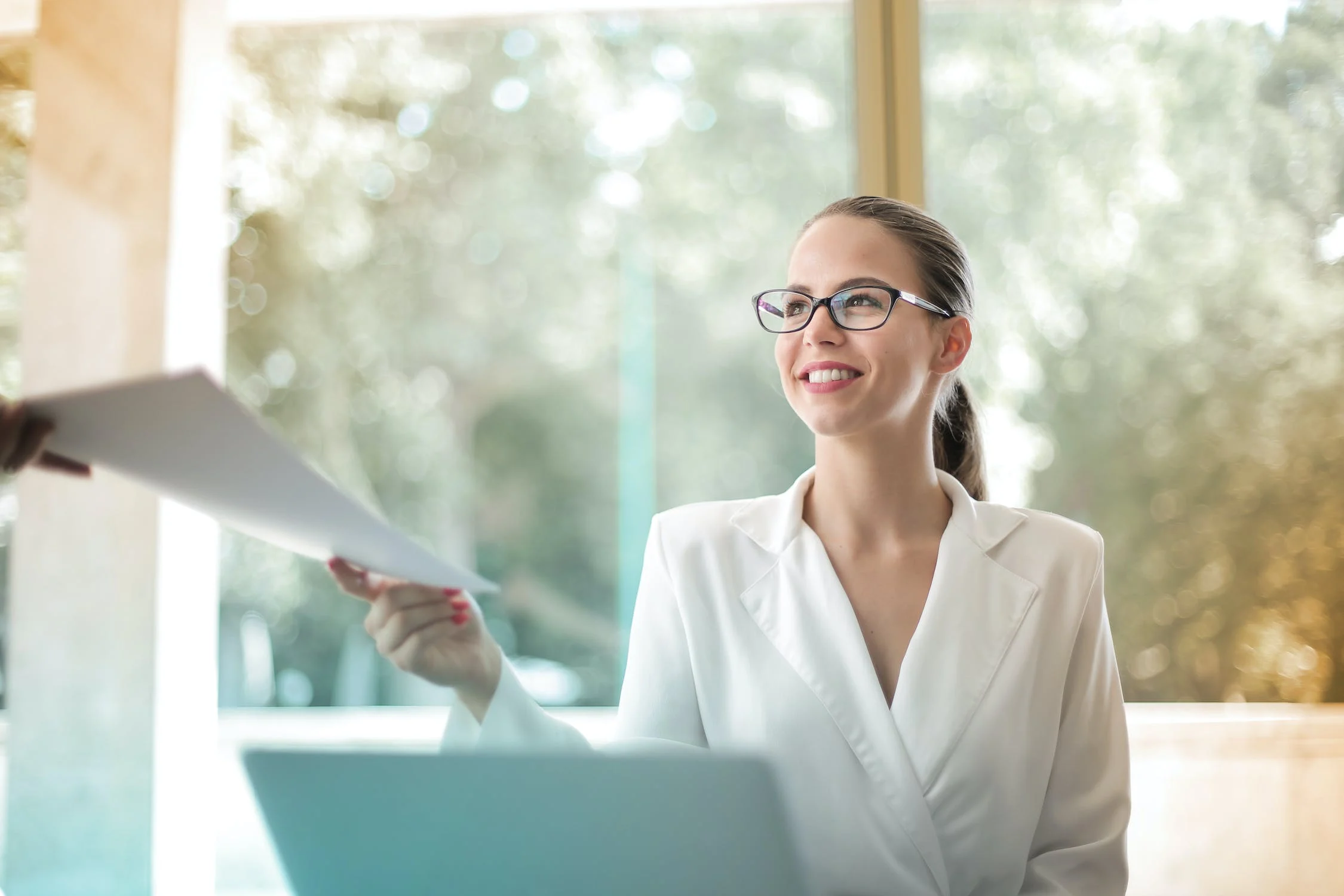 Handing in copywriting proposal