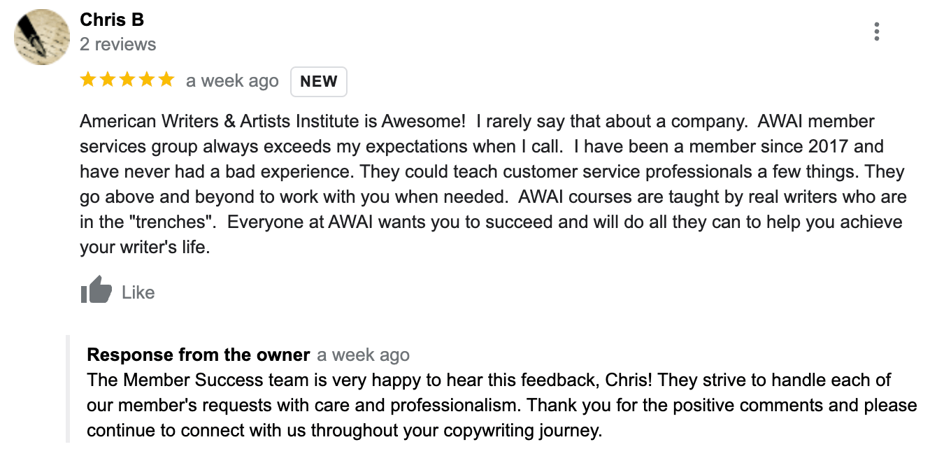 AWAI review