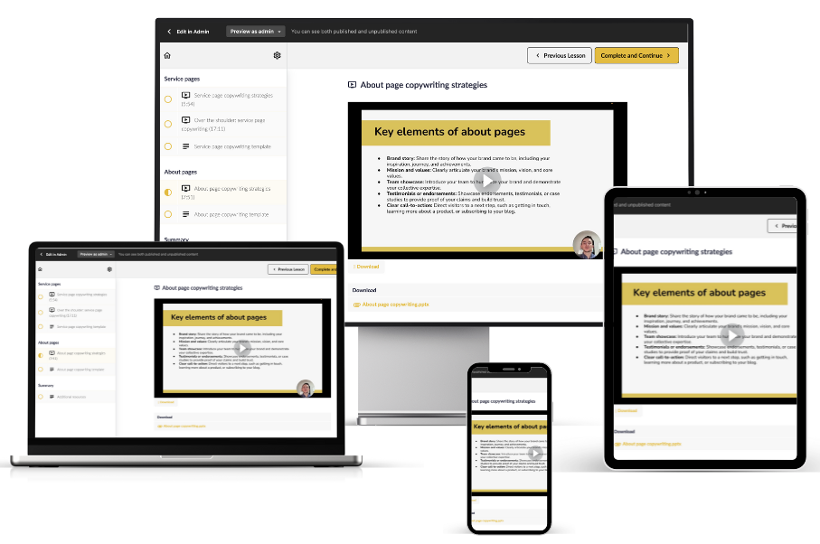 Website copywriting training