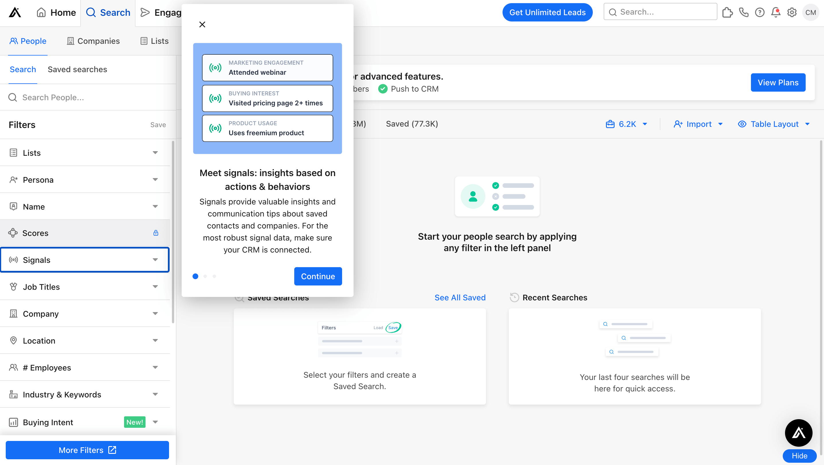 Apollo io dashboard