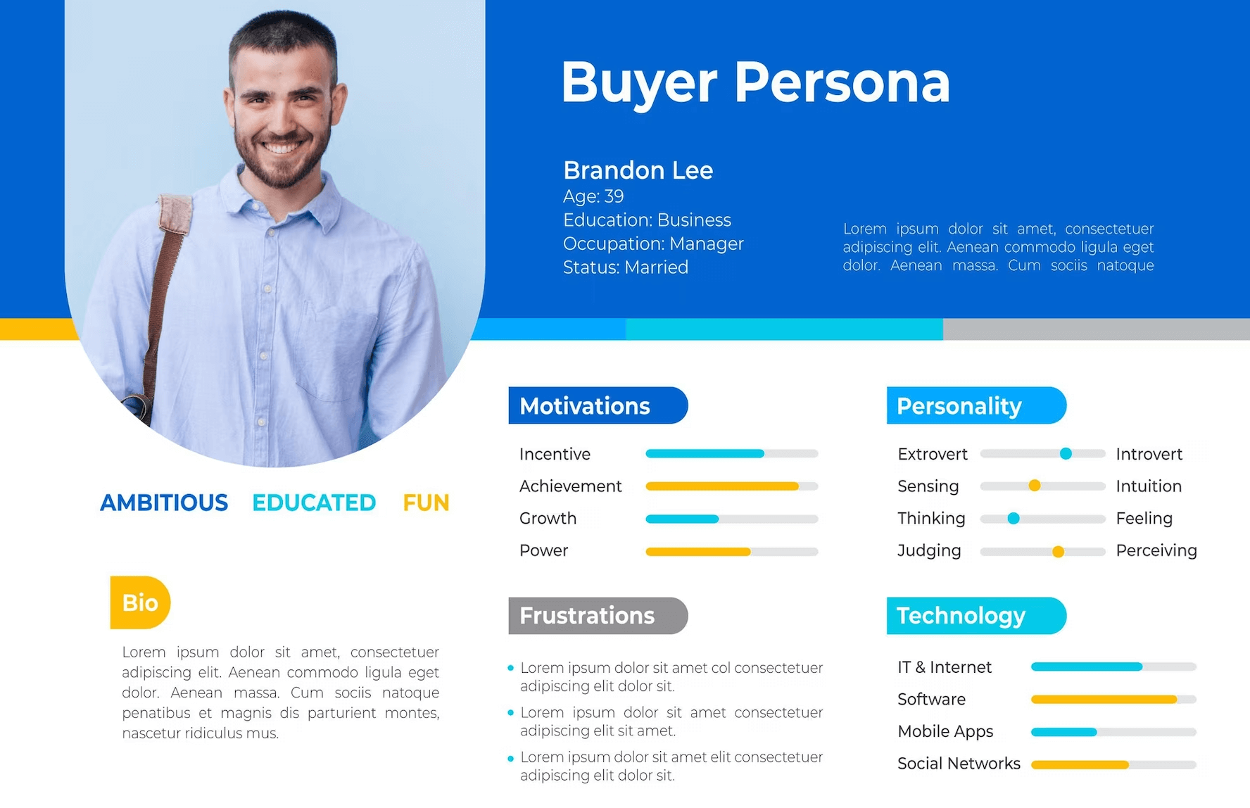 Freepik buyer persona template