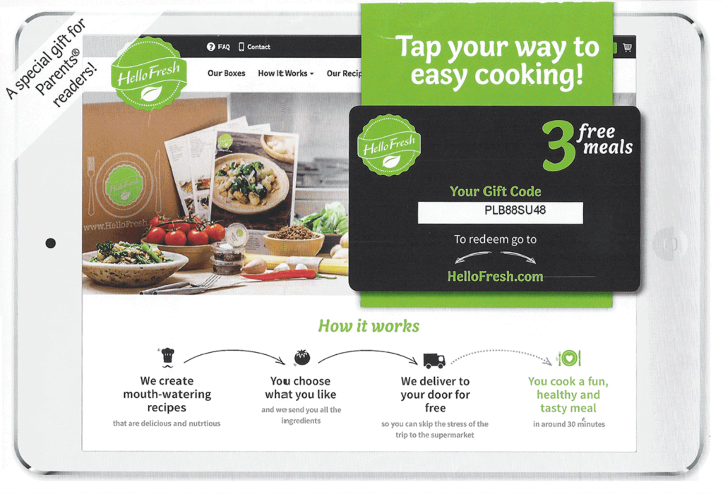 Hello Fresh copywriting example