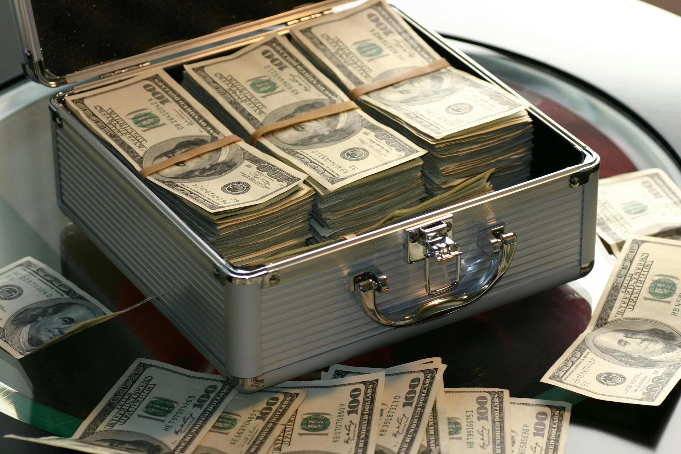 Briefcase of money