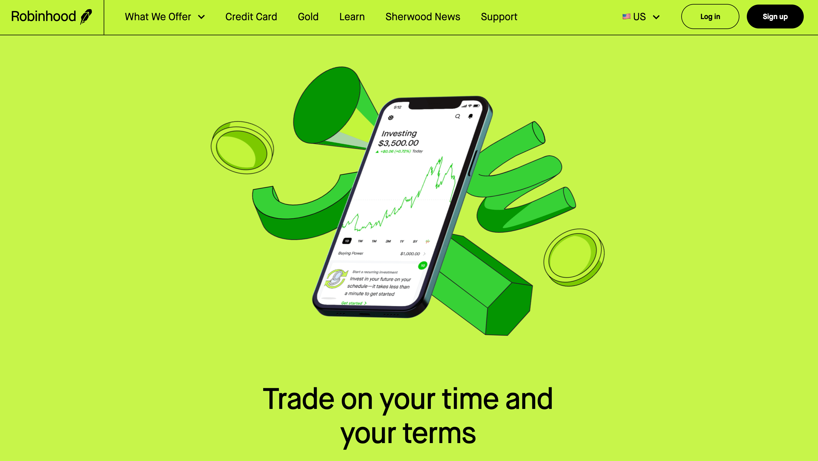 Robinhood website