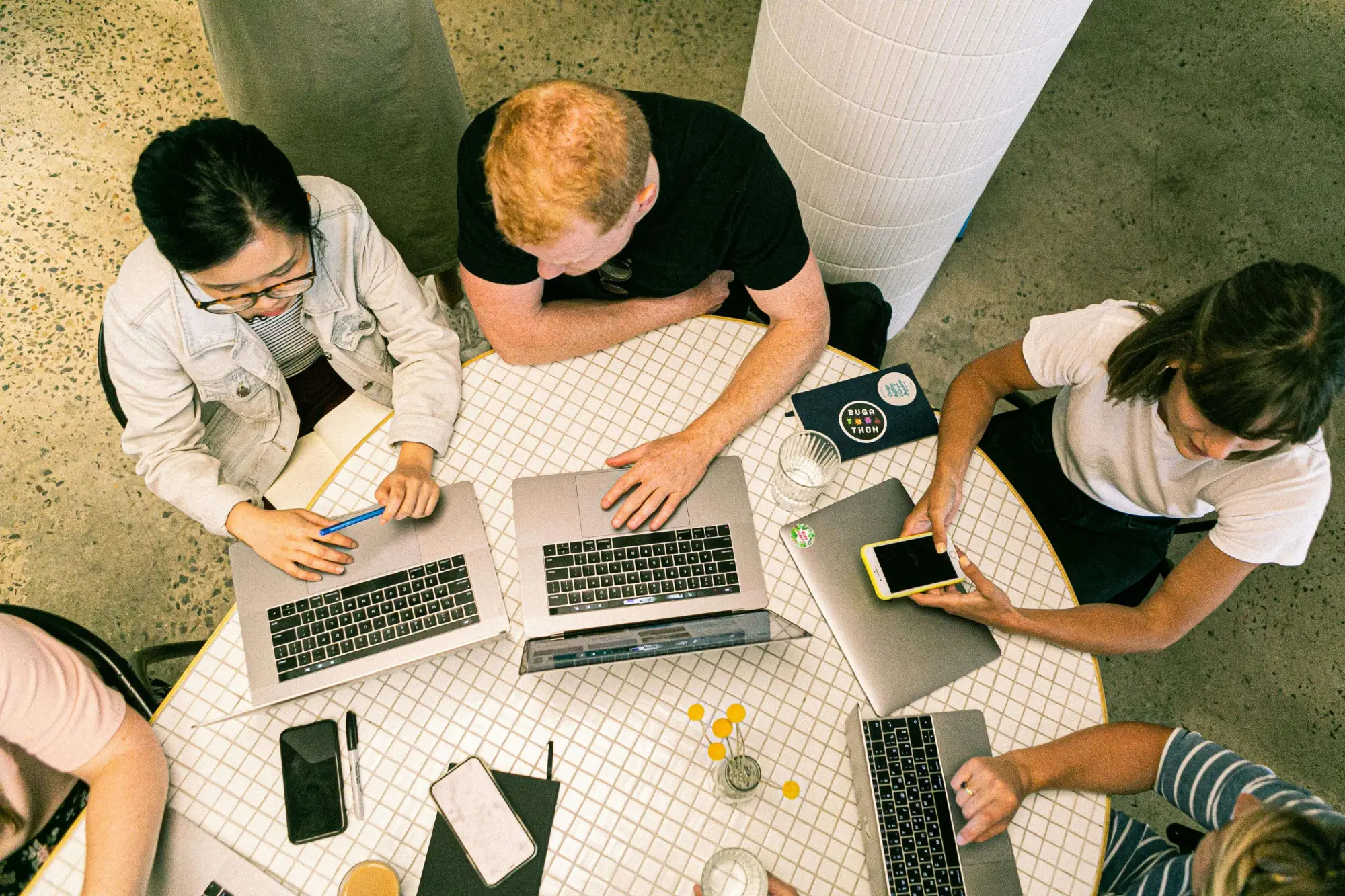 Marketers around table