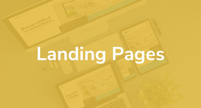 Landing page template