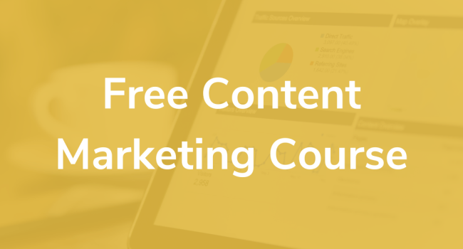 Free content marketing course featured Free content marketing course featured