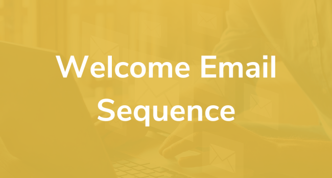 Welcome email sequence template